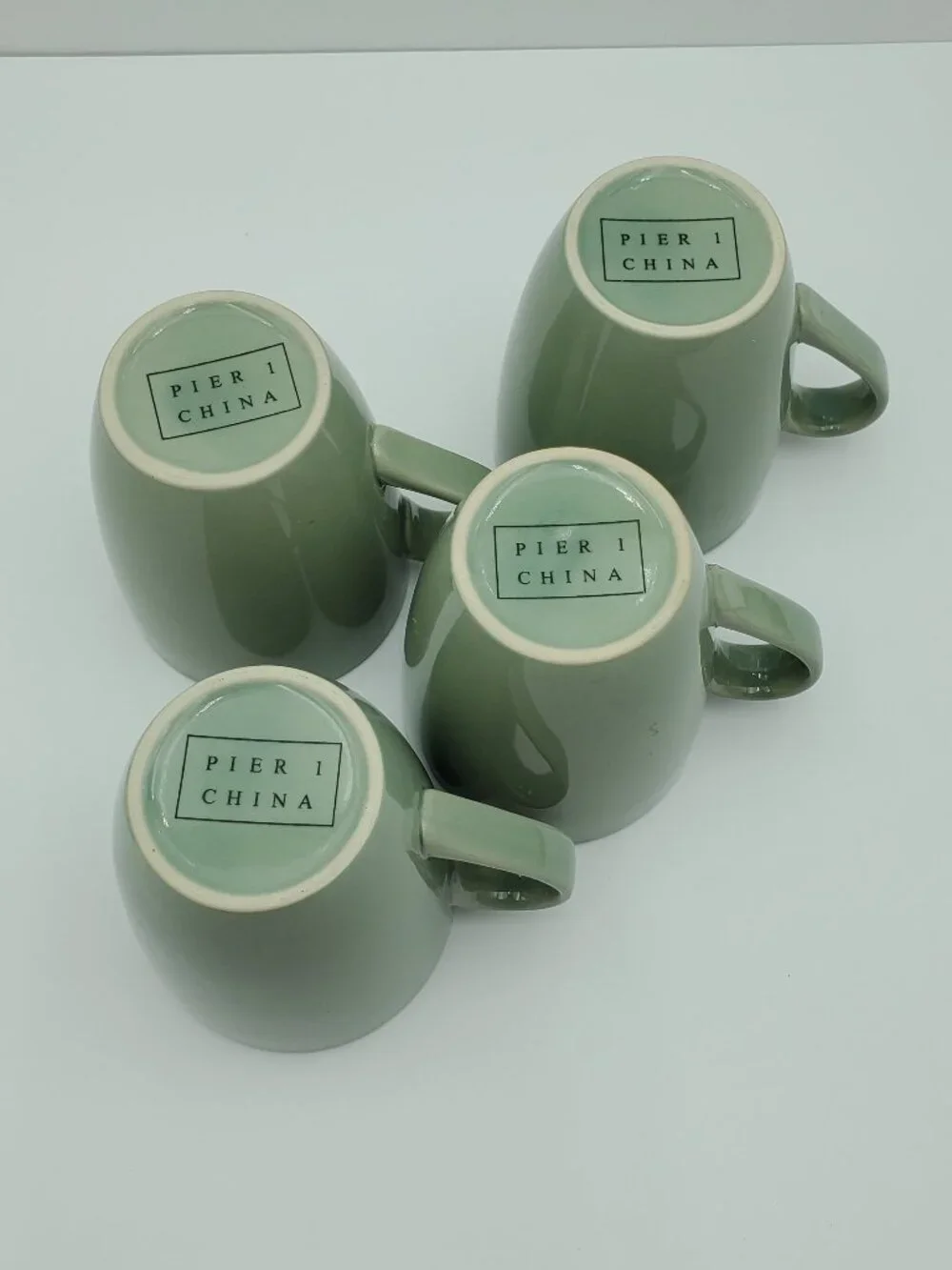 Pier 1 Moss Green Mugs Pier 1 Sage Green Mugs